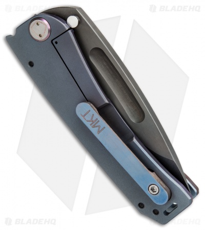 Medford Custom Marauder Frame Lock Knife Blue/Purple Ano Ti (4.25" Black) MKT