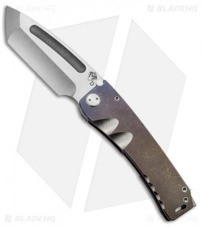 Medford Marauder Tanto Frame Lock Knife Fade Ano Titanium (4.25" Stonewash) MKT