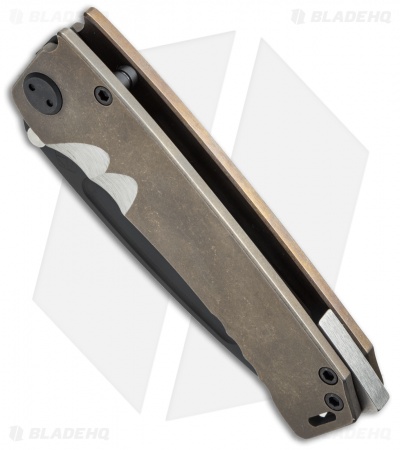 Medford Marauder Frame Lock Knife Bronze Ano Titanium (4.25" Black) MKT