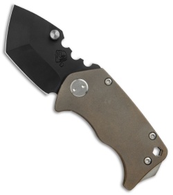 Medford Panzer Tanto Frame Lock Knife Bronze Titanium (2.5" Black) MKT