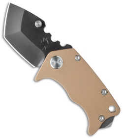 Medford Panzer Tanto Frame Lock Knife Coyote Tan G-10 (2.5" Black) MKT