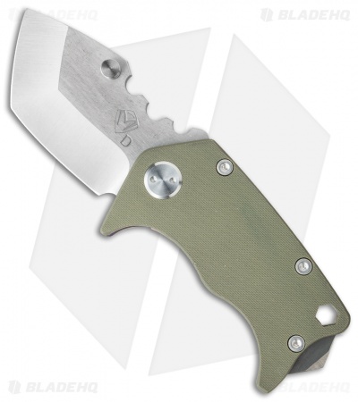 Medford Panzer Tanto Frame Lock Knife OD G-10/Ano Ti (2.5" Stonewash) MKT