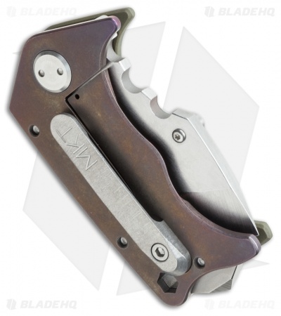 Medford Panzer Tanto Frame Lock Knife OD G-10/Ano Ti (2.5" Stonewash) MKT