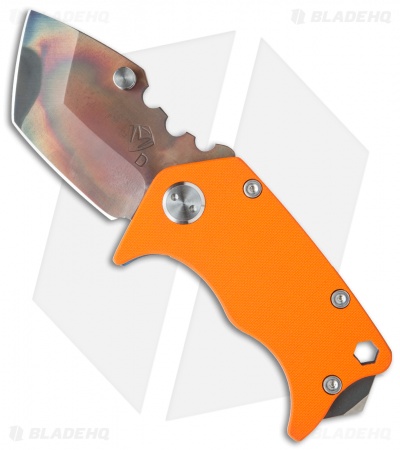 Medford Panzer Tanto Frame Lock Knife Orange G-10/ Blue Ano (2.5" Vulcan) MKT