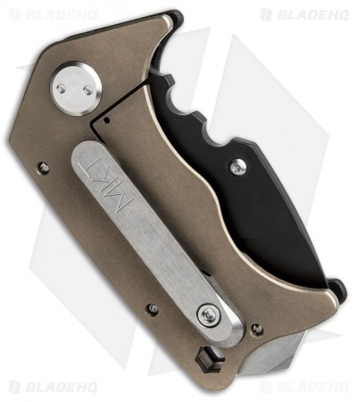 Medford Panzer Tanto Frame Lock Knife Black G-10/Bronze Ti (2.5" Black PVD) MKT