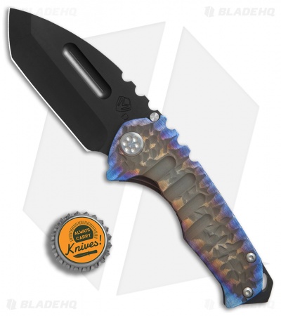 Medford Praetorian Genesis T Tanto Knife Sculpted Purp/Bronze  (3.3" Black) MKT