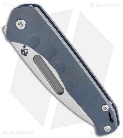Medford Praetorian Slim Frame Lock Knife Blue Ano Drop Point (3.3" Satin)