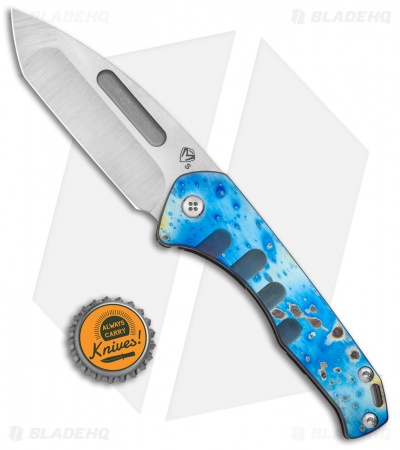 Medford Praetorian Slim Frame Lock Knife Flamed Tumbled Tanto (3.3" Tumbled)