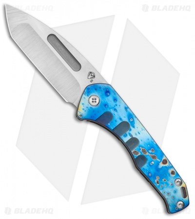 Medford Praetorian Slim Frame Lock Knife Flamed Tumbled Tanto (3.3" Tumbled)