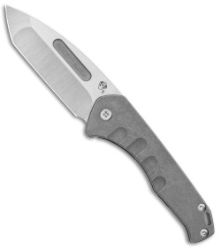 Medford Praetorian Slim Frame Lock Knife Tumbled Titanium Tanto (3.3" Tumbled)