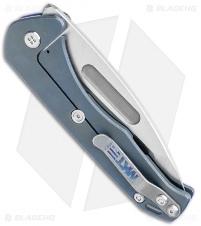 Medford Praetorian Slim Frame Lock Knife Blue Ano Tanto (3.3" Tumbled)