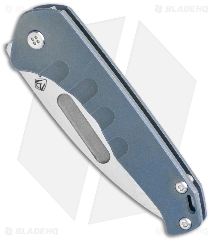 Medford Praetorian Slim Frame Lock Knife Blue Ano Tanto (3.3" Tumbled)
