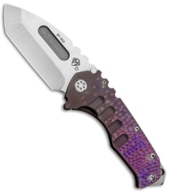 Medford Custom Praetorian T Knife Sculpted Purple Ti (3.75" Tumbled) MKT