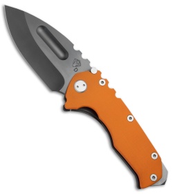 Medford Praetorian G Frame Lock Knife Orange G-10/Black Ti (3.75" Black) MKT