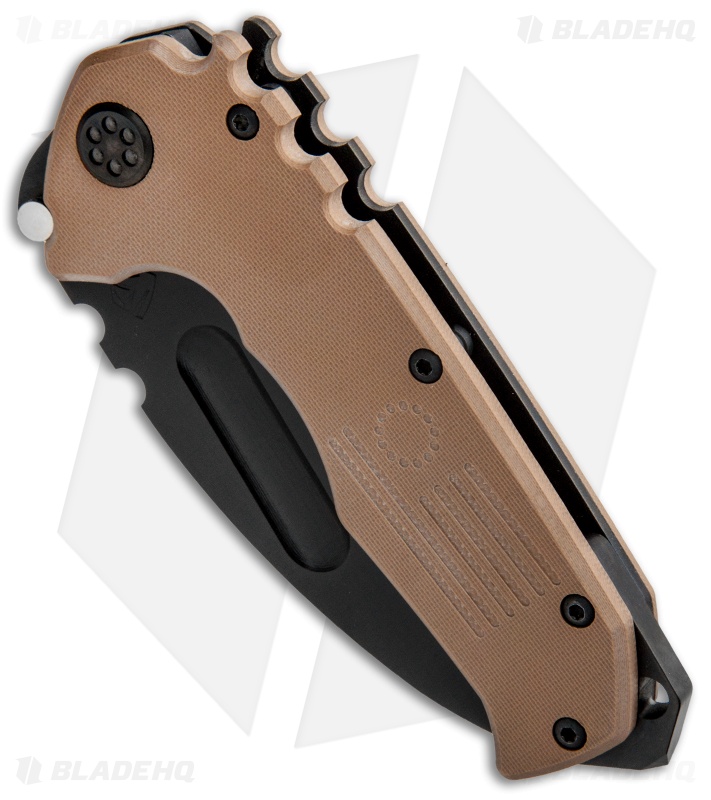 Medford Praetorian Scout Tanto Liner Lock Knife Coyote G-10 (3.75" Black) MKT