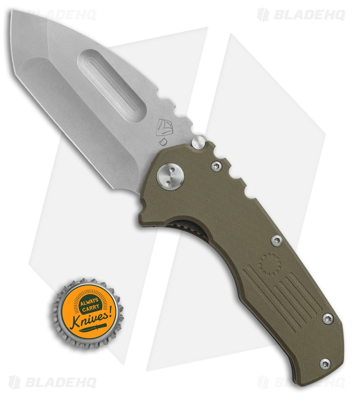 Medford Praetorian-P Liner Lock Knife OD Green G-10 (3.75