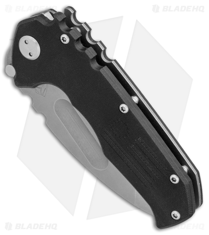 Medford Praetorian-P  Liner Lock Knife Black G-10 (3.75" Tumbled) MKT