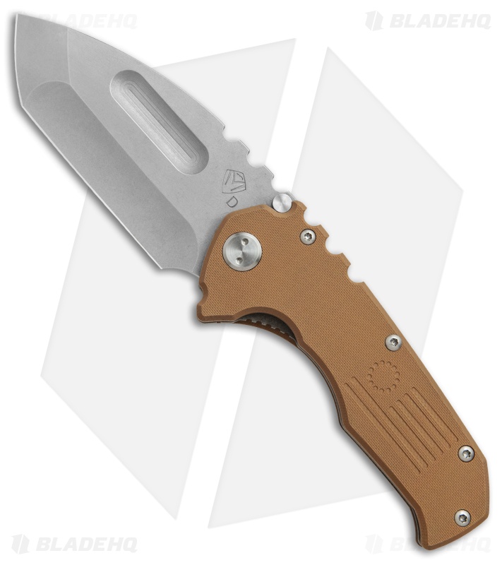 Medford Praetorian Scout Liner Lock Knife Coyote G-10 (3.75" Stonewash) MKT
