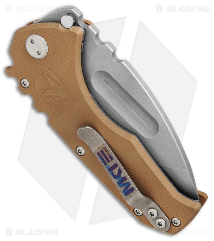 Medford Praetorian Scout Liner Lock Knife Coyote G-10 (3.75" Stonewash) MKT