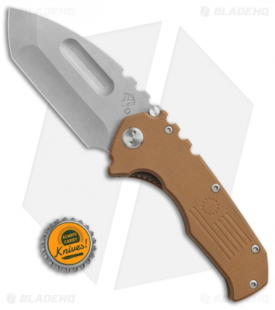 Medford Praetorian Scout Liner Lock Knife Coyote G-10 (3.75" Stonewash) MKT