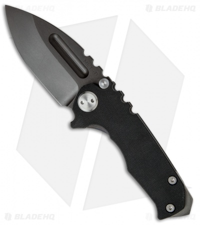 Medford Micro Praetorian G Frame Lock Knife Black G-10/Flame Ti (2.8" Black) MKT