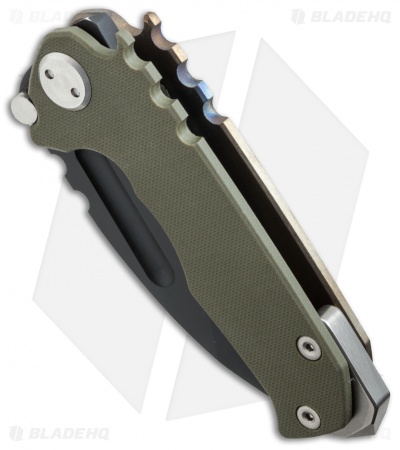 Medford Micro Praetorian G Knife OD Green G-10/Flame (2.875" Black) MKT