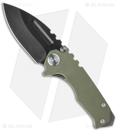 Medford Micro Praetorian G Knife OD Green G-10/Flame (2.875" Black) MKT