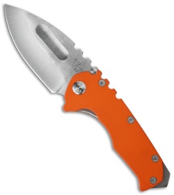 Medford Praetorian G Frame Lock Knife Orange G-10/Flame (3.75" Stonewash) MKT