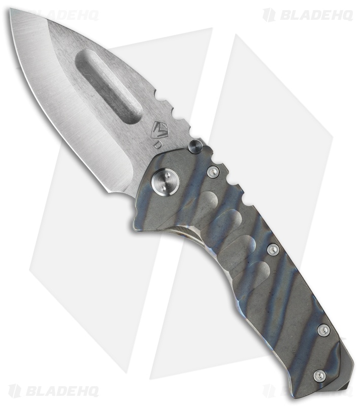 Medford Praetorian T Frame Lock Knife Flame Titanium (3.75" Stonewash) MKT