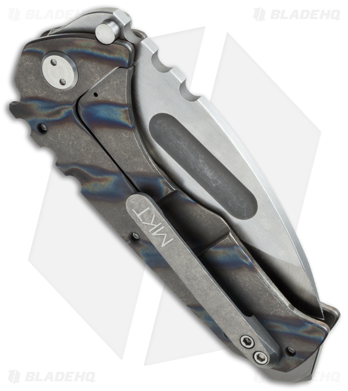 Medford Praetorian T Frame Lock Knife Flame Titanium (3.75" Stonewash) MKT