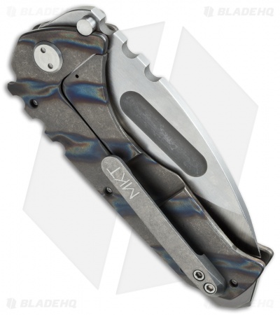 Medford Praetorian T Frame Lock Knife Flame Titanium (3.75" Stonewash) MKT
