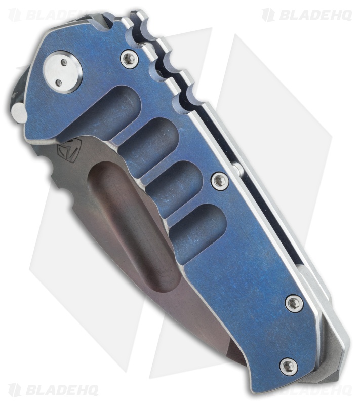 Medford Praetorian Ti Frame Lock Knife Blue Ano Titanium (3.75" Vulcan) MKT