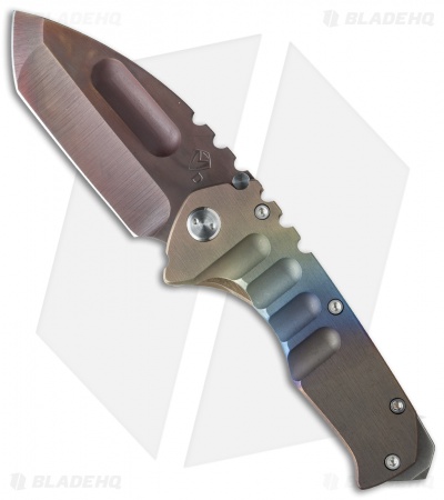 Medford Praetorian Ti Frame Lock Knife Custom Ano Titanium (3.75" Vulcan) MKT