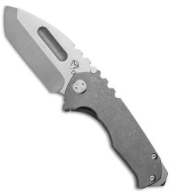 Medford Praetorian Genesis T Tanto Knife Tumbled Ti (3.3" Stonewash) MKT