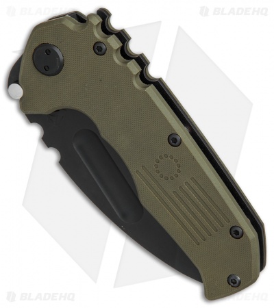 Medford Praetorian Scout Liner Lock Knife OD Green G-10 (3.6" Black) MKT