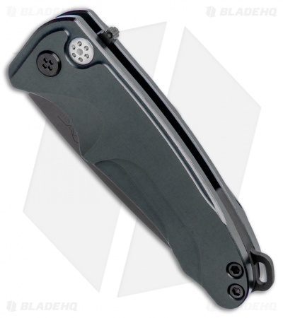 Medford Smooth Criminal Plunge Lock Flipper Knife Blue (3" Black PVD)