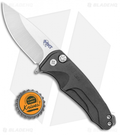 Medford Smooth Criminal Plunge Lock Flipper Knife Gray (3" Tumbled)