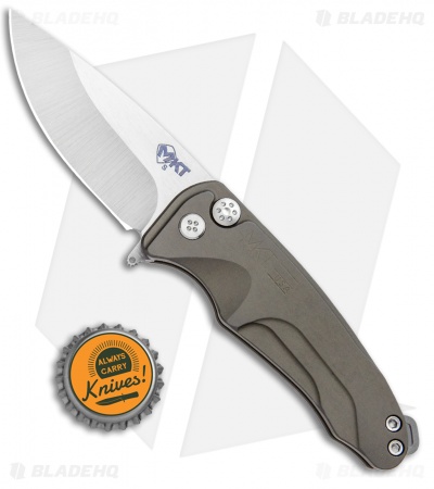 Medford Smooth Criminal Plunge Lock Flipper Knife OD Green (3" Tumbled)