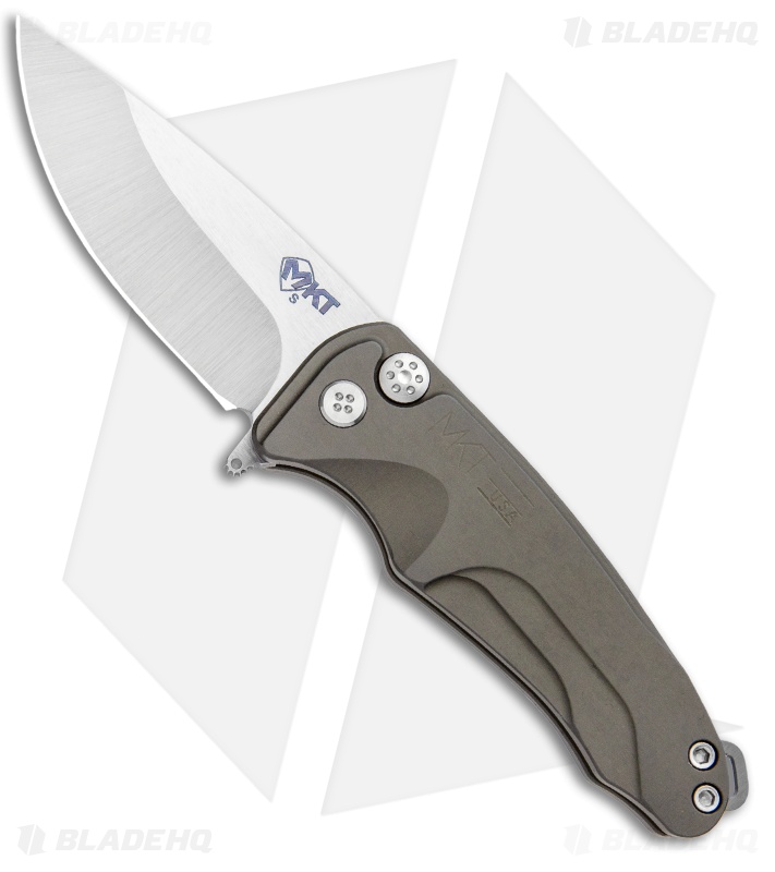 Medford Smooth Criminal Plunge Lock Flipper Knife OD Green (3" Tumbled)