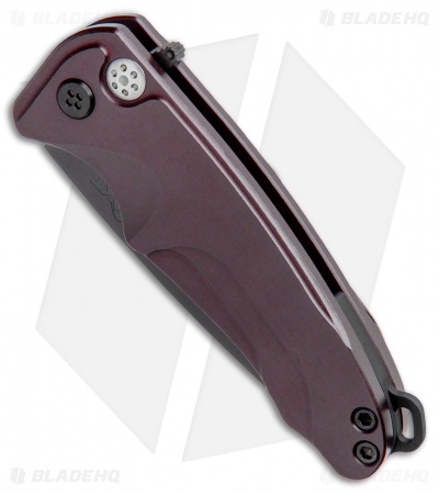 Medford Smooth Criminal Plunge Lock Flipper Knife Red (3" Black PVD)