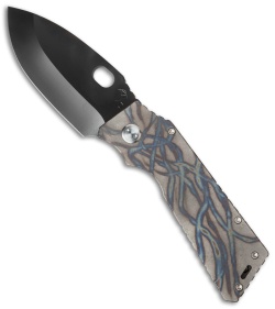 Medford TFF-1 Fat Daddy Frame Lock Knife Trailing Flame Titanium (4" Black) MKT