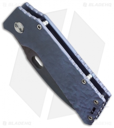 Medford TFF-1 Big Daddy Knife Sculpted Blue Ano Titanium (4" Vulcan) MKT