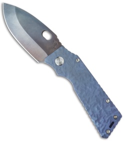 Medford TFF-1 Big Daddy Knife Sculpted Blue Ano Titanium (4" Vulcan) MKT