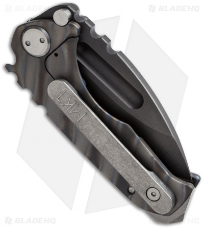 Medford Micro Praetorian T Knife Flamed Titanium (2.875" D2 Black) MKT
