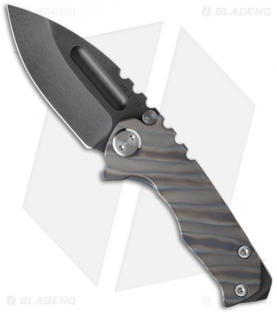 Medford Micro Praetorian T Knife Flamed Titanium (2.875" D2 Black) MKT