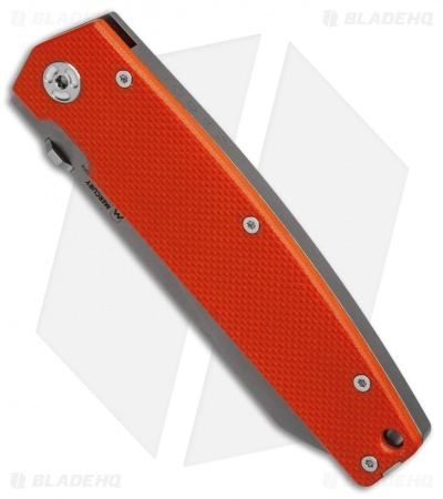 Mercury Logan Liner Lock Knife Orange G-10/Ti (3.6" Bead Blast)