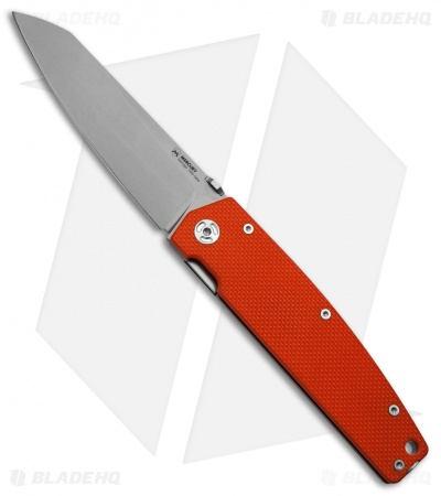 Mercury Logan Liner Lock Knife Orange G-10/Ti (3.6" Bead Blast)