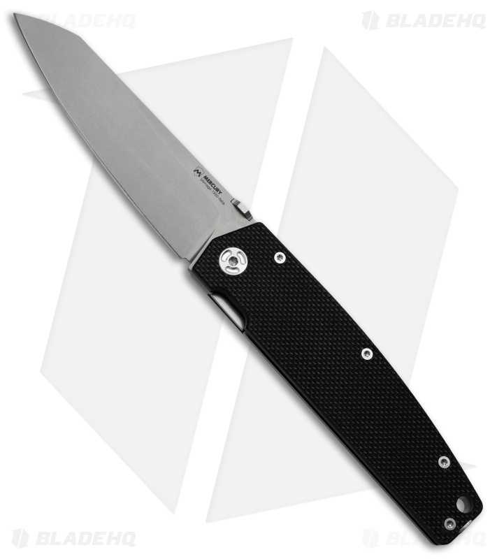 Mercury Logan Liner Lock Knife Black G-10/Ti (3.6" Bead Blast)