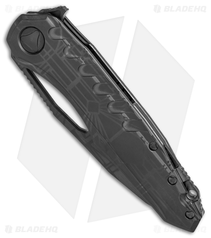 Marfione Custom Sigil MK6 Knife Art Deco Ghost DLC Ti (3.75" Ghost DLC M390)