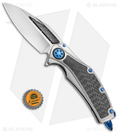Marfione Custom Super Matrix-R Knife Titanium/Carbon Fiber (3.75" Mirror/CF)